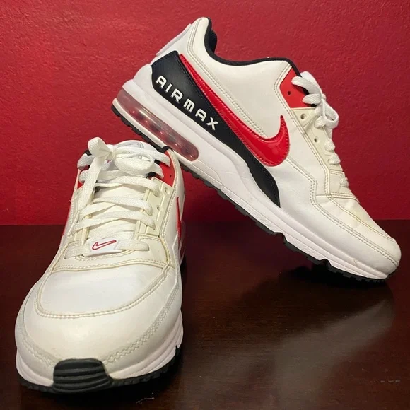 Nike Air Max LTD 3 White and Red Men's Shoes size 11 - Picture 1 of 8